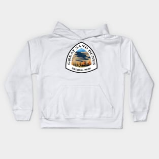 Great Sand Dunes National Park & Preserve shield Kids Hoodie